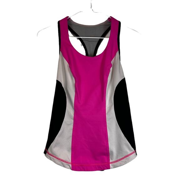 Lululemon Cardio Kick Racerback Tank In Pinkelicious / Parfait Pink / Black - Picture 2 of 5